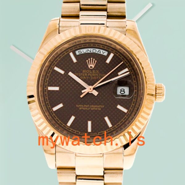 Rolex Day-Date Men's 228235-0006 40mm Rose Gold-Tone: Genuine vs. Replica