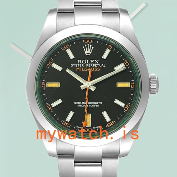 Rolex Milgauss m116400gv-0001 40mm Mens Oyster Bracelet: Genuine vs. Replica