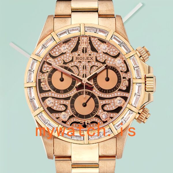 Rolex Daytona Men's 40mm 116568 Rose Gold Dial Diamond Bezel: A Timeless Masterpiece