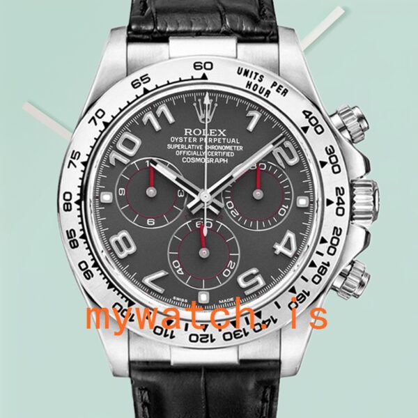 Rolex Daytona Mens 116519 40mm Black Dial Leather Strap: A Timeless Masterpiece