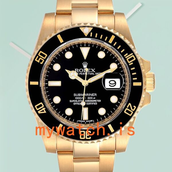 Rolex Submariner 116618LN-97208 Mens 40mm Black Dial Gold-tone: Genuine vs. Replica Analysis