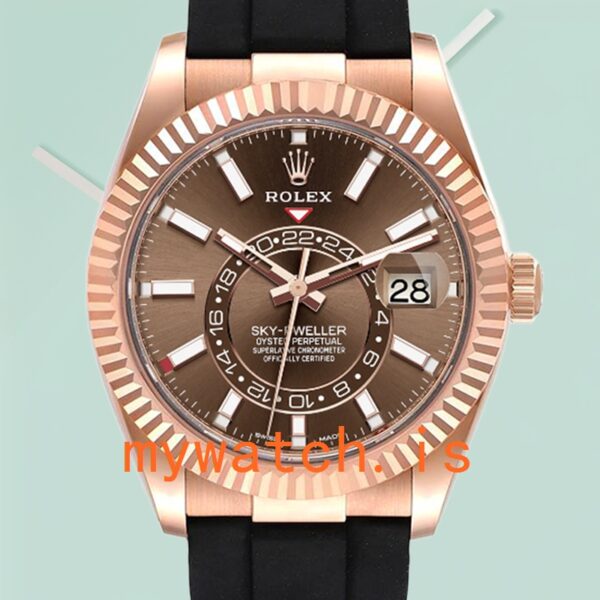 Rolex Sky-Dweller 42mm m326235-0005 Mens Brown Dial: Genuine vs. Replica