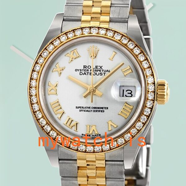 Rolex Datejust M279383RBR-0023 Ladies 28mm White Dial: A Timeless Elegance