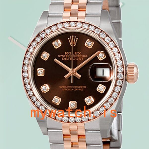 Rolex Datejust 28mm m279381rbr-0011 Ladies Diamond Bezel: A Timeless Elegance
